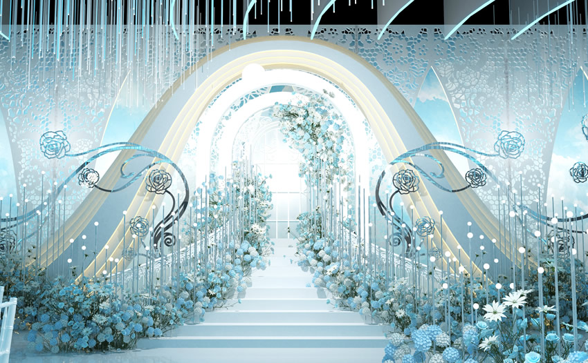 云龙釡香烙馍村水晶厅效果展示